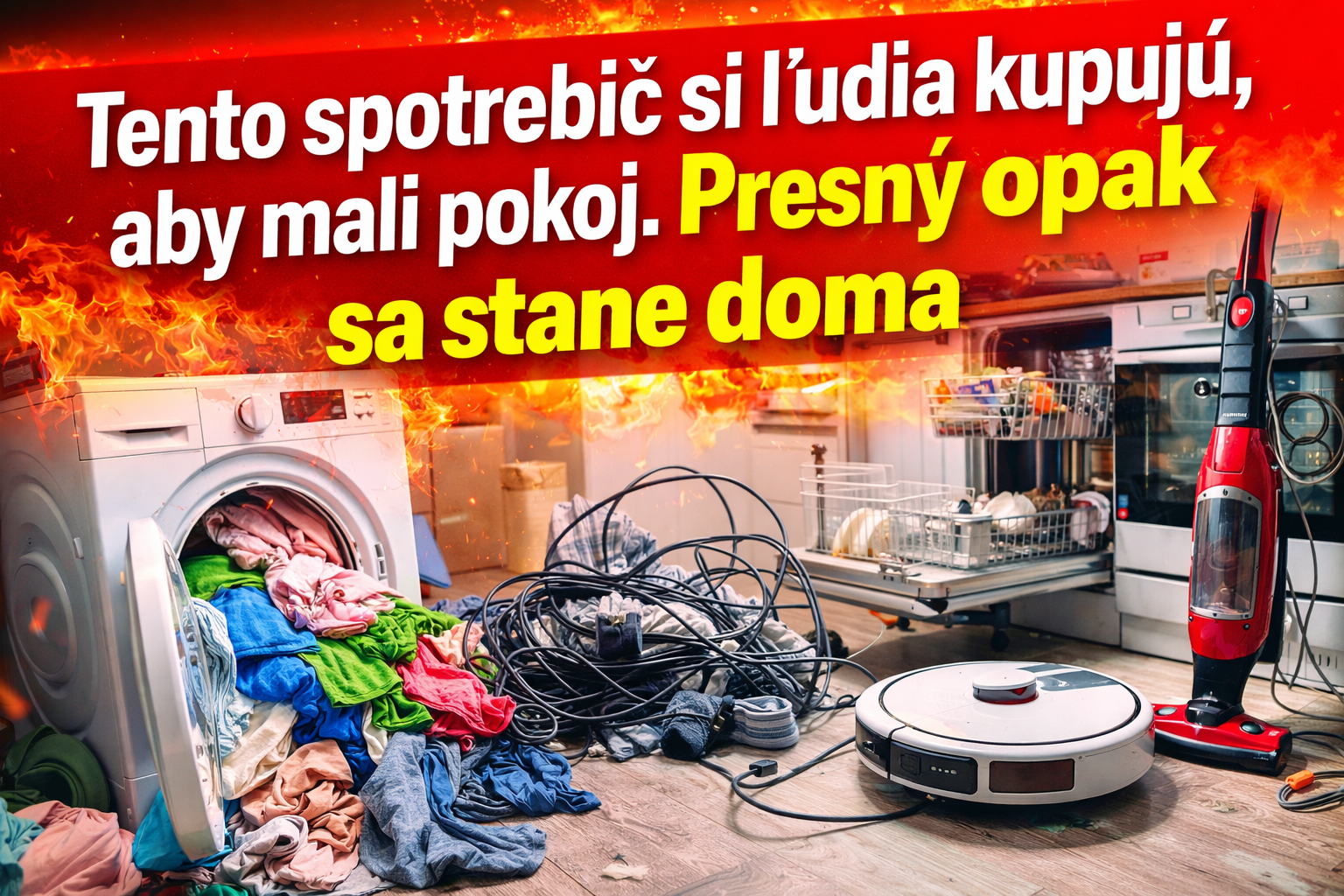 Tento spotrebič si ľudia kupujú, aby mali pokoj. Presný opak sa stane doma