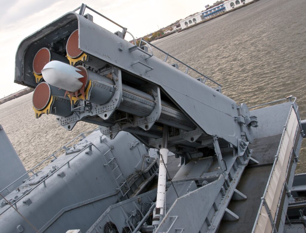 Zdroj: Wikimedia Commons – BGM-109 Tomahawk cruise missiles (public domain)