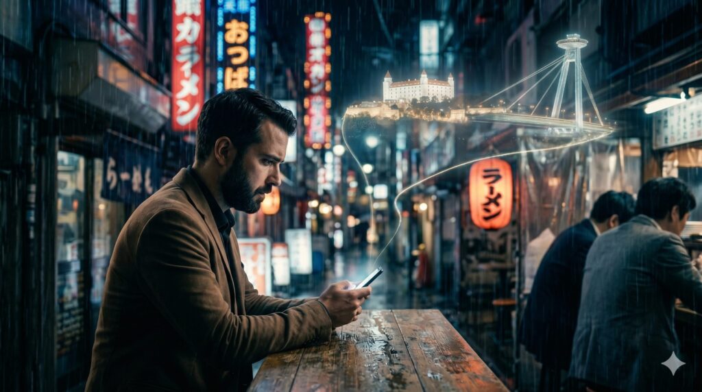 Jovinečko a telefonát v Japonsku