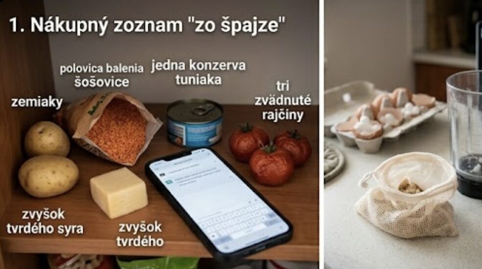 spajza nakupny zoznam