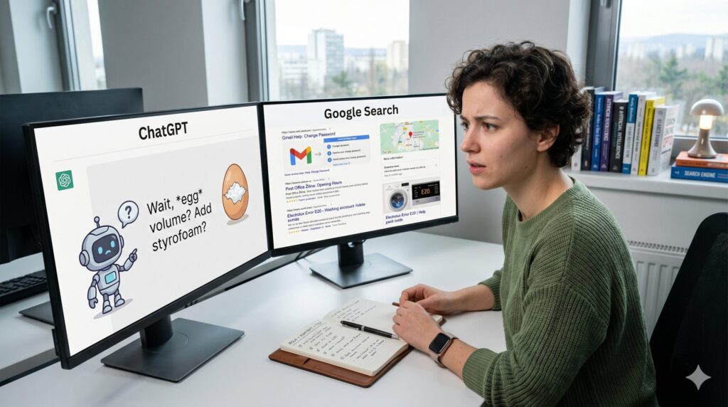 chatGPT vs google