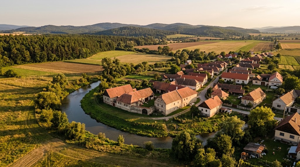 mapa slovenska dediny